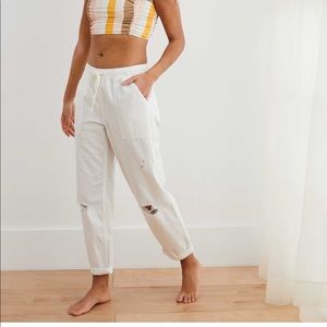 AERIE distressed chambray denim